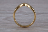 Abstract ring, made from your choice of 9ct yellow or white gold, solid and chunky feel, ideal as casual ring, thumb ring or shaped band