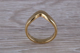 Abstract ring, made from your choice of 9ct yellow or white gold, solid and chunky feel, ideal as casual ring, thumb ring or shaped band