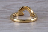 Abstract ring, made from your choice of 9ct yellow or white gold, solid and chunky feel, ideal as casual ring, thumb ring or shaped band