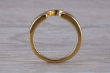 Abstract ring, made from your choice of 9ct yellow or white gold, solid and chunky feel, ideal as casual ring, thumb ring or shaped band