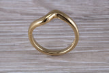 Abstract ring, made from your choice of 9ct yellow or white gold, solid and chunky feel, ideal as casual ring, thumb ring or shaped band