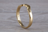 Abstract ring, made from your choice of 9ct yellow or white gold, solid and chunky feel, ideal as casual ring, thumb ring or shaped band