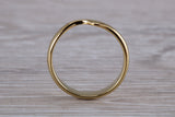Abstract ring, made from your choice of 9ct yellow or white gold, solid and chunky feel, ideal as casual ring, thumb ring or shaped band