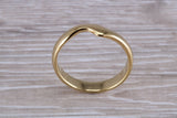 Abstract ring, made from your choice of 9ct yellow or white gold, solid and chunky feel, ideal as casual ring, thumb ring or shaped band