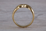 Abstract ring, made from your choice of 9ct yellow or white gold, solid and chunky feel, casual ring, thumb ring or shaped band, wishbone