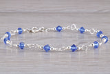 Sterling Silver Sapphire Look Bracelet
