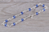 Sterling Silver Sapphire Look Bracelet
