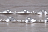 Sterling Silver Rear Drop Link Bracelet