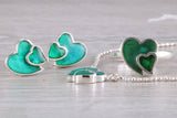 Love heart Matching Ring, Earrings and Necklace