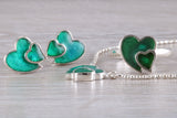 Love heart Matching Ring, Earrings and Necklace