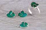Love heart Matching Ring, Earrings and Necklace