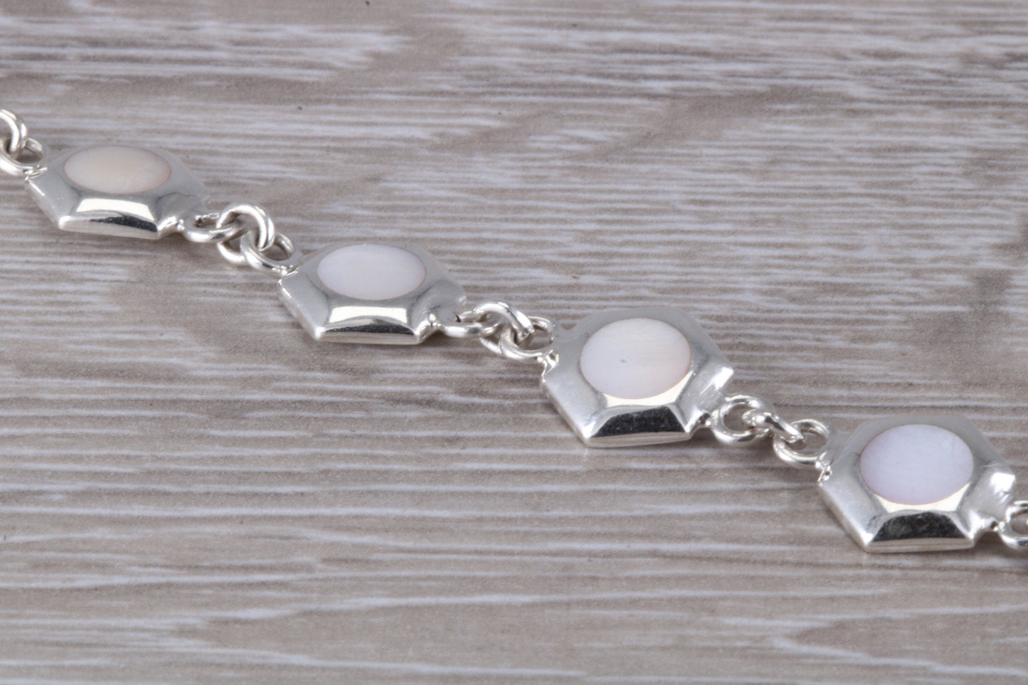 Sterling Silver Mother of Pearl Bracelet