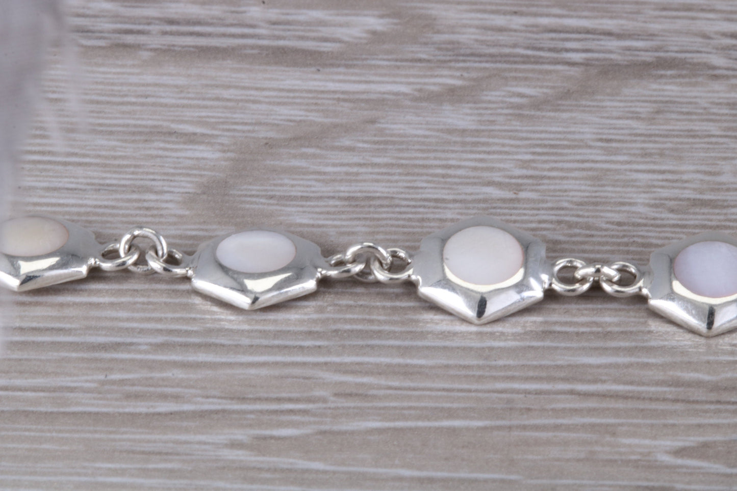 Sterling Silver Mother of Pearl Bracelet