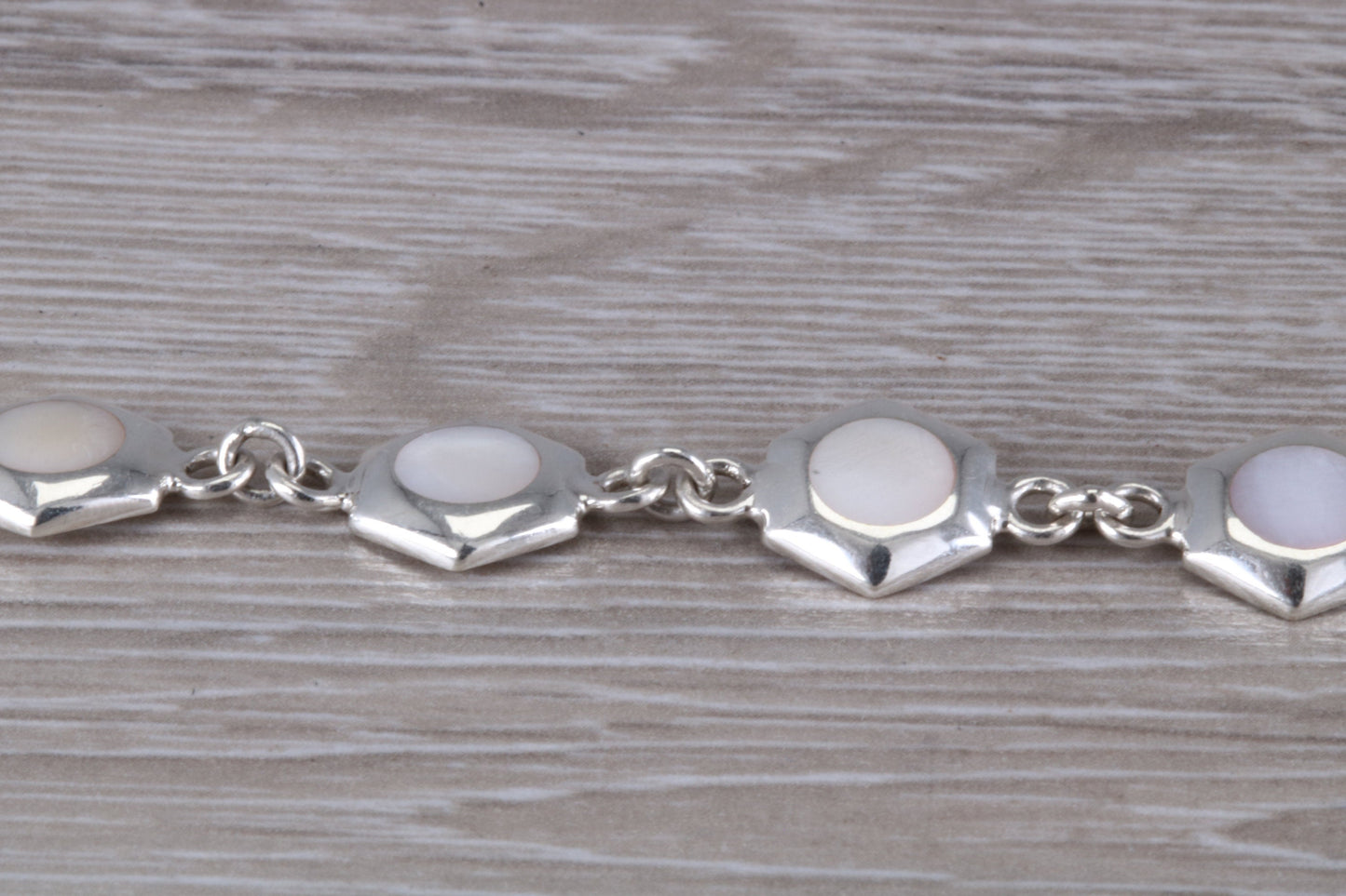 Sterling Silver Mother of Pearl Bracelet