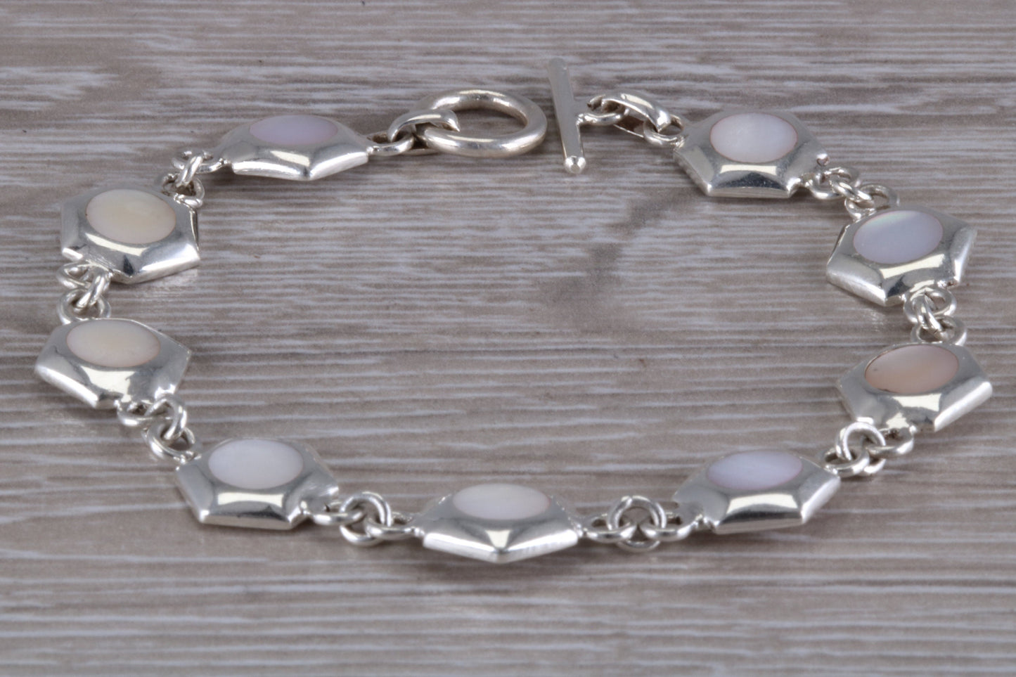 Sterling Silver Mother of Pearl Bracelet