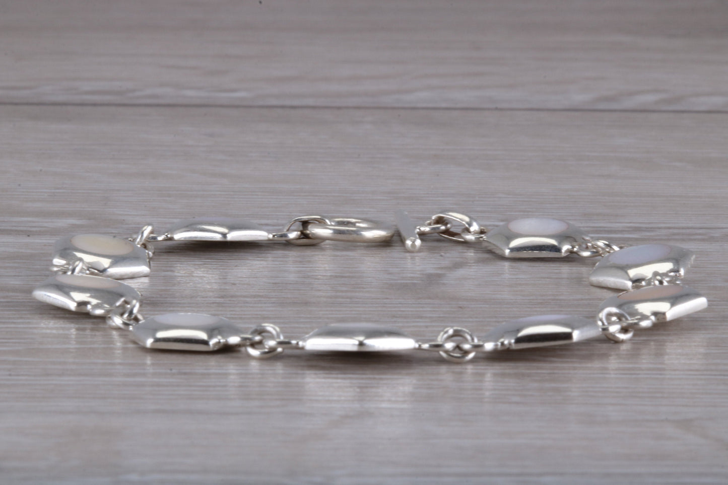 Sterling Silver Mother of Pearl Bracelet