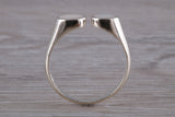 Silver Mother of Pearl open ended ring, sterling silver with mother of pearl inlay, suitable for all age groups, very unusual design