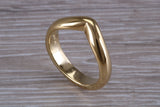 Abstract ring, made from your choice of 9ct yellow or white gold, solid and chunky feel, casual ring, thumb ring or shaped band, wishbone