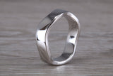 Abstract ring, made from your choice of 9ct yellow or white gold, solid and weighty feel, casual ring, thumb ring or shaped band, wishbone