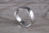 Abstract ring, made from your choice of 9ct yellow or white gold, solid and weighty feel, casual ring, thumb ring or shaped band, wishbone