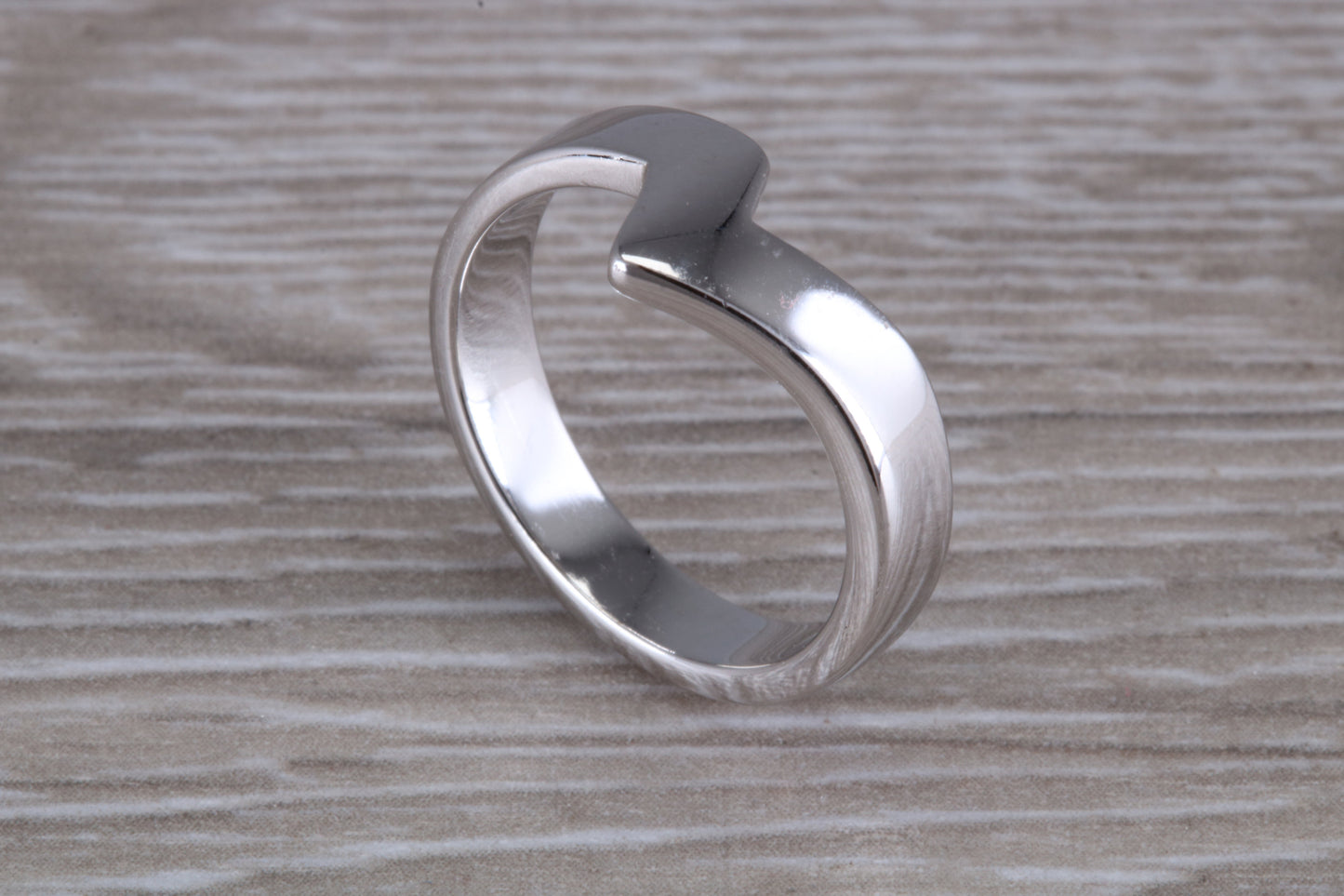 Abstract ring, made from your choice of 9ct yellow or white gold, solid and weighty feel, casual ring, thumb ring or shaped band, wishbone