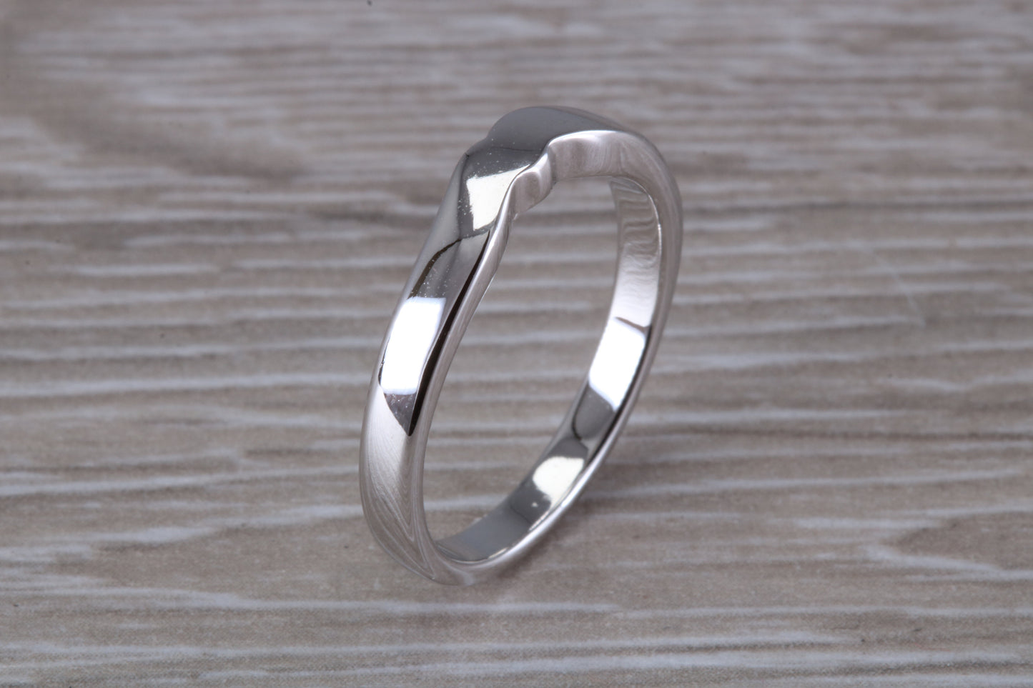 Abstract ring, made from your choice of 9ct yellow or white gold, solid and weighty feel, casual ring, thumb ring or shaped band, wishbone