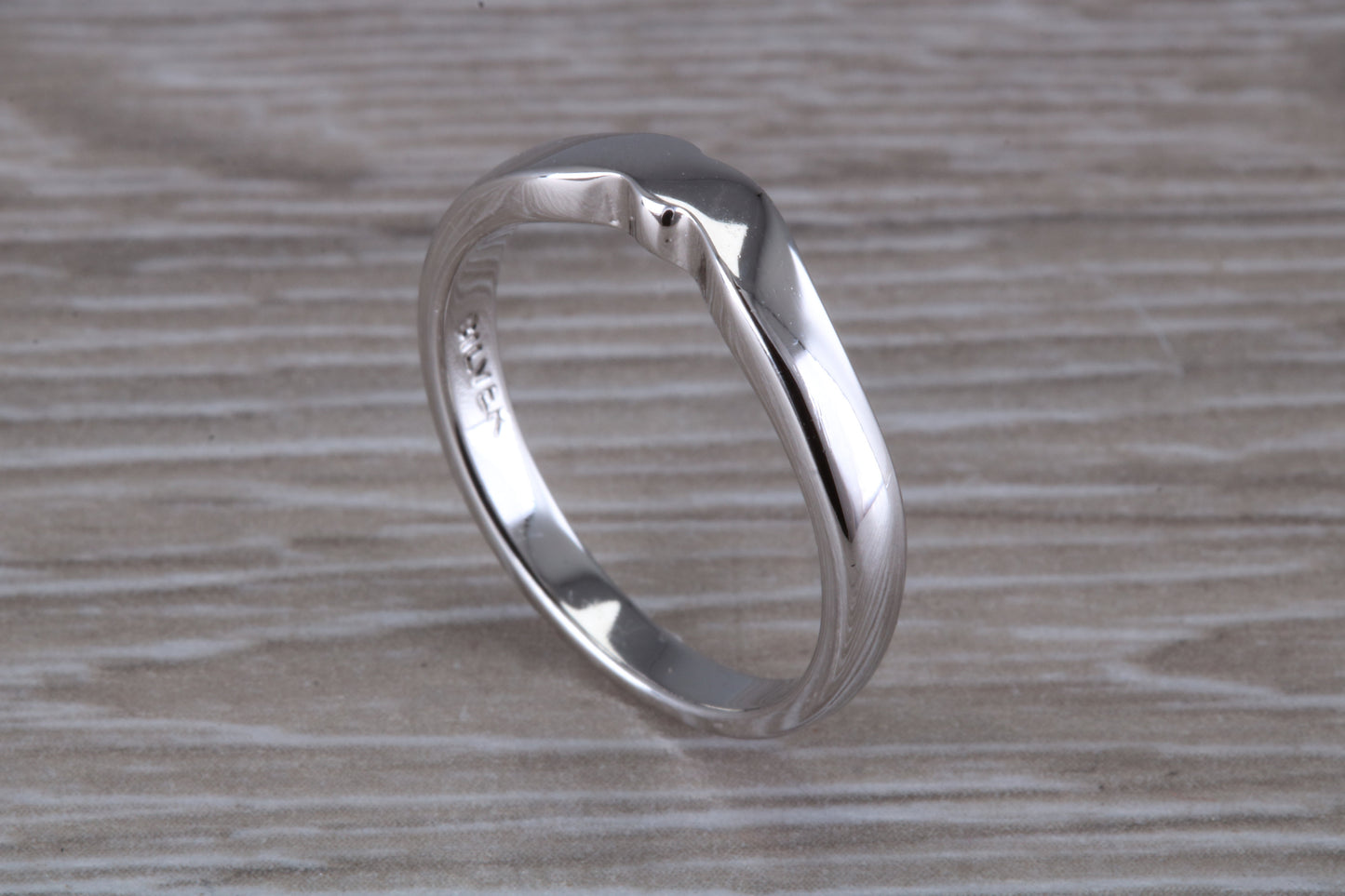 Abstract ring, made from your choice of 9ct yellow or white gold, solid and weighty feel, casual ring, thumb ring or shaped band, wishbone