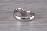 Abstract ring, made from your choice of 9ct yellow or white gold, solid and weighty feel, casual ring, thumb ring or shaped band, wishbone