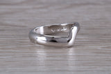 Abstract ring, made from your choice of 9ct yellow or white gold, solid and weighty feel, casual ring, thumb ring or shaped band, wishbone