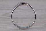 Abstract ring, made from your choice of 9ct yellow or white gold, solid and chunky feel, casual ring, thumb ring or shaped band, wishbone