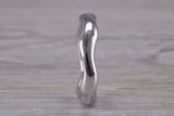 Abstract ring, made from your choice of 9ct yellow or white gold, solid and weighty feel, casual ring, thumb ring or shaped band, wishbone