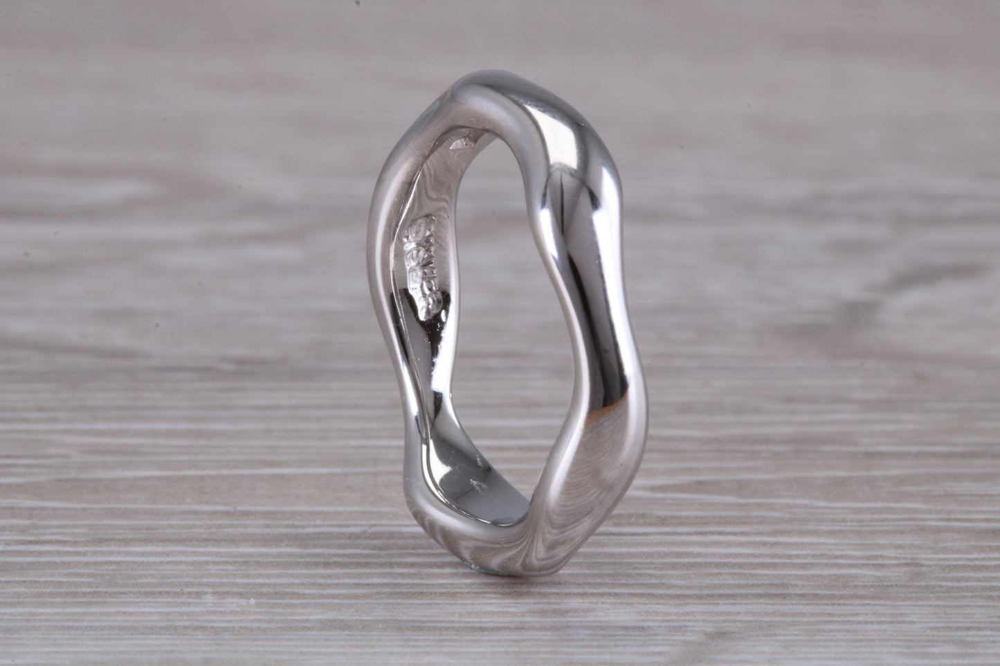 Abstract ring, made from your choice of 9ct yellow or white gold, solid and weighty feel, casual ring, thumb ring or shaped band, wishbone