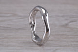 Abstract ring, made from your choice of 9ct yellow or white gold, solid and weighty feel, casual ring, thumb ring or shaped band, wishbone