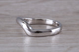Abstract ring, made from your choice of 9ct yellow or white gold, solid and weighty feel, casual ring, thumb ring or shaped band, wishbone