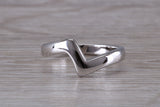 Abstract ring, made from your choice of 9ct yellow or white gold, solid and weighty feel, casual ring, thumb ring or shaped band, wishbone
