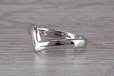 Abstract ring, made from your choice of 9ct yellow or white gold, solid and weighty feel, casual ring, thumb ring or shaped band, wishbone