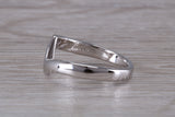 Abstract ring, made from your choice of 9ct yellow or white gold, solid and weighty feel, casual ring, thumb ring or shaped band, wishbone