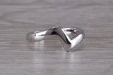 Abstract ring, made from your choice of 9ct yellow or white gold, solid and weighty feel, casual ring, thumb ring or shaped band, wishbone