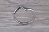 Abstract ring, made from your choice of 9ct yellow or white gold, solid and weighty feel, casual ring, thumb ring or shaped band, wishbone