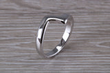 Abstract ring, made from your choice of 9ct yellow or white gold, solid and weighty feel, casual ring, thumb ring or shaped band, wishbone