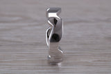 Abstract ring, made from your choice of 9ct yellow or white gold, solid and chunky feel, casual ring, thumb ring or shaped band, wishbone