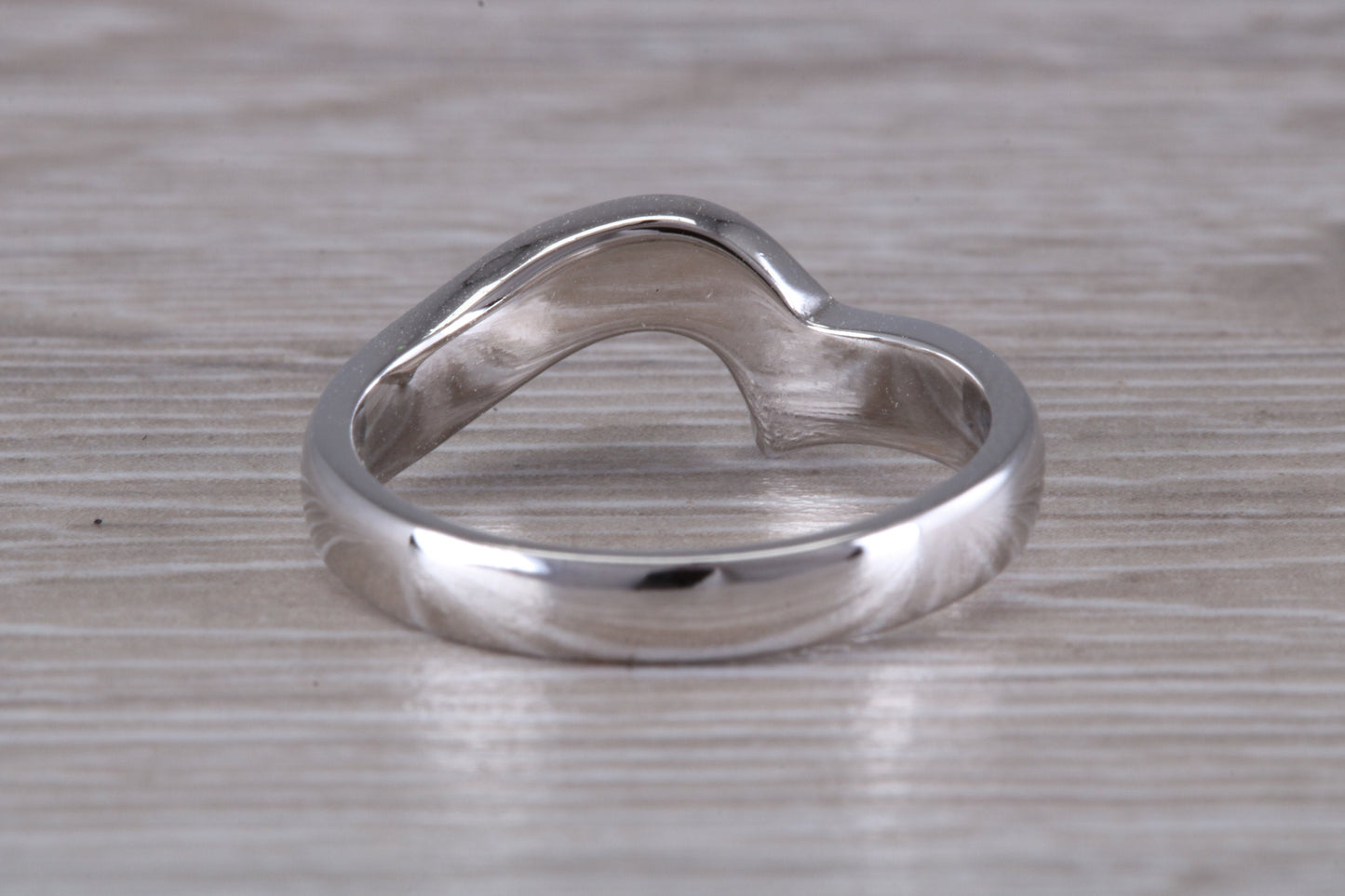 Abstract ring, made from your choice of 9ct yellow or white gold, solid and chunky feel, casual ring, thumb ring or shaped band, wishbone