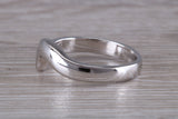 Abstract ring, made from your choice of 9ct yellow or white gold, solid and chunky feel, casual ring, thumb ring or shaped band, wishbone