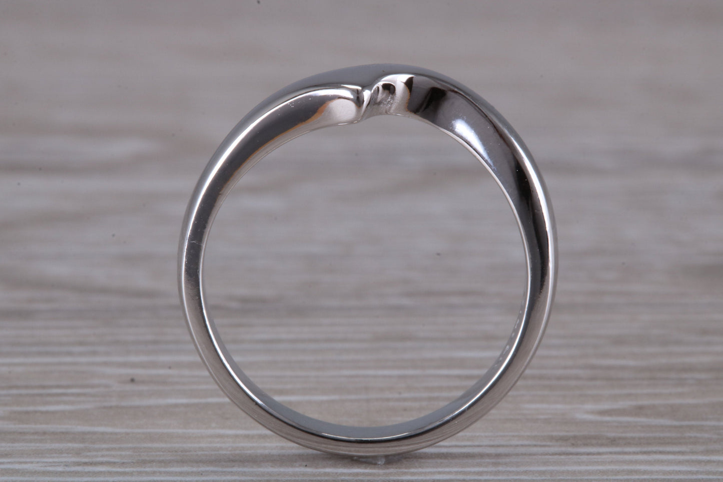 Abstract ring, made from your choice of 9ct yellow or white gold, solid and chunky feel, casual ring, thumb ring or shaped band, wishbone