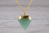 Real Emerald Necklace set in Sterling Silver