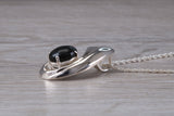 Real Jade Necklace in Sterling Silver