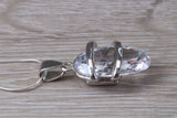 Stunning Large C Z set Silver Necklace