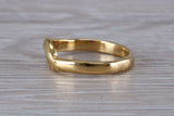 Abstract ring, made from your choice of 9ct yellow or white gold, solid and chunky feel, ideal as casual ring, thumb ring or shaped band