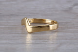 Abstract ring, made from your choice of 9ct yellow or white gold, ideal as casual ring, thumb ring or shaped band