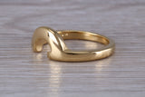 Abstract ring, made from your choice of 9ct yellow or white gold, solid and chunky feel, ideal as casual ring, thumb ring or shaped band
